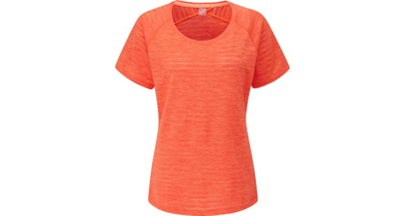 Rab Wisp Tee - Women's, Red Grapefruit Marl, 8, QBL-12-GF-08