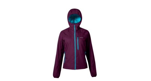 Rab Women's Endurance X Hoodie, Plum/Peacock, Size 16, QXI-23-PL-16