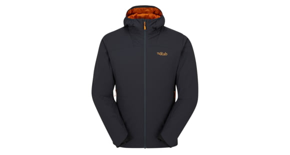 Rab Xenair Alpine Light Jacket - Men's, Ebony Marmalade, Small, QIP-17-EBM-SML