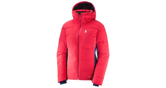 Salomon Whitebreeze Down Jacket - Women's, Hibiscus/Medieval Blue, Large, L40296700-L