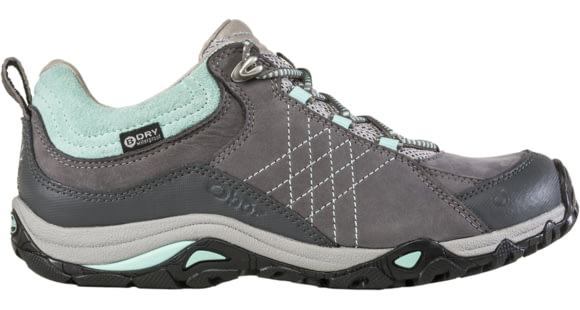 Sapphire Low B-DRY Hiking Shoes - Women's, Wide, Charcoal / Beach Glass, 6, 71602-Charcoal / Beach Glass-Wide-6