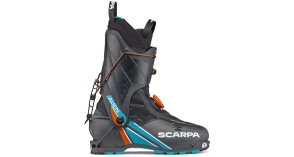 Scarpa Alien Ski Boot, Carbon/Azure, 24, 12175/500-CbnAzr-24.0