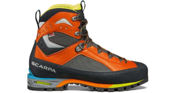 Scarpa Charmoz HD Mountaineering Shoes - Men's, Shark/Orange, 41.5, 71052/250-SrkOrg-41.5