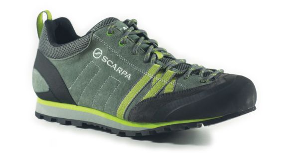 Scarpa Crux Approach Shoe - Men's-10 US-Shark/Green