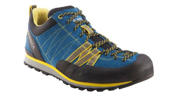Scarpa Crux Approach Shoe - Men's-Hyper Blue/Yellow-Medium-46