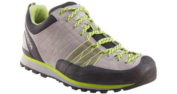 Scarpa Crux Approach Shoe - Women's-Oyster/Green Glow-39.5