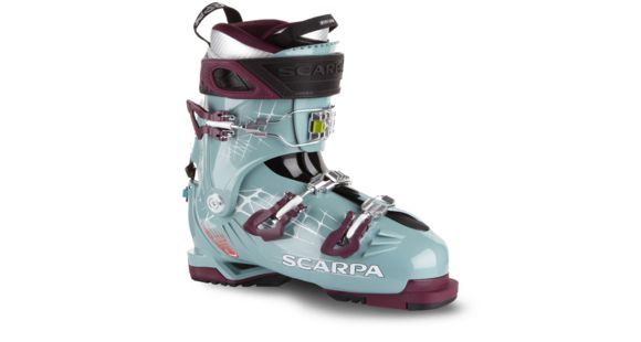 Scarpa Freedom 100 Ski Boot - Women's, Mineral Blue/Purple, 26, 12011/502.1-MnblPur-26.0