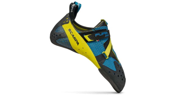 Scarpa Furia Air Climbing Shoes, Baltic Blue/Yellow, 41, 70059/000-BbluYel-41