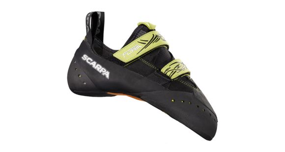 Scarpa Furia Climbing Shoe - Unisex, Black/Lime, 43.5 EU, 70011/000-BlkLim-43.5