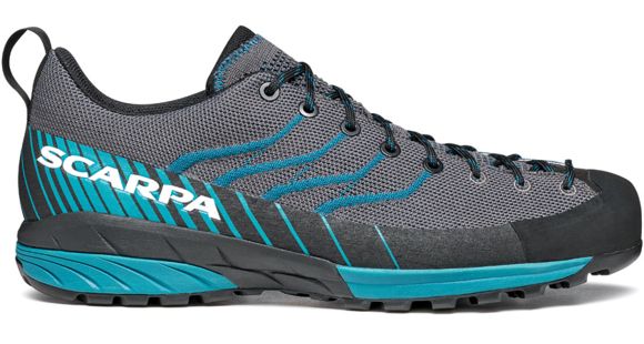 Scarpa Mescalito KN Climbing Shoes - Men's, Grey/Lake Blue, 44, 72111-350-GryLblu-44