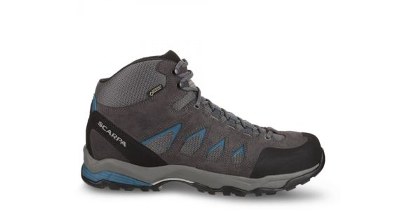 Scarpa Moraine Mid GTX Hiking Shoes - Men's, Grey/Lake Blue, 43, 63054/201-GryLblu-43