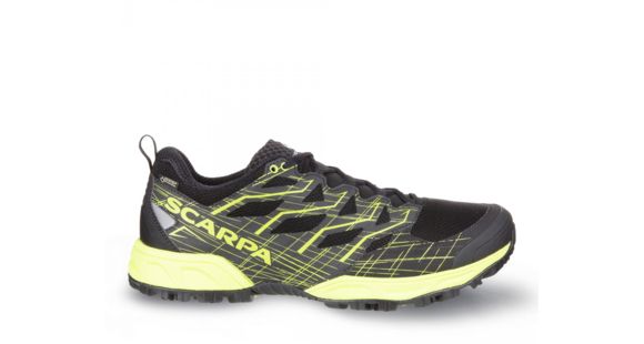 Scarpa Neutron 2 GTX Trail Running Shoes - Men's, Black/Green Tender, Medium, 43, 33036/200-BlkGrnten-43