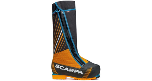 Scarpa Phantom 8000 Mountaineering Boots, Black/Bright Orange, 41, 87401/500-BlkBorg-41