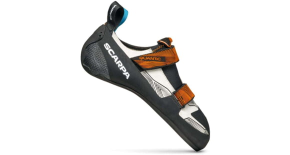 Scarpa Quantic Climbing Shoes - Mens, Dust Grey/Mango, 42.5, 70038/000-DgryMang-42.5