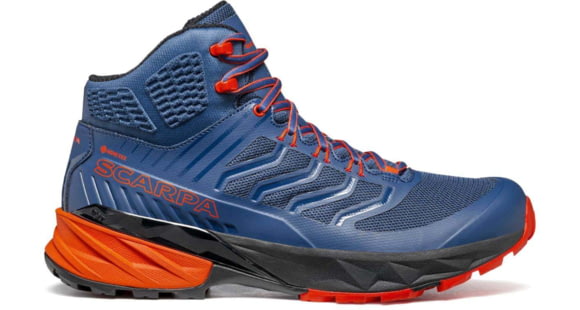 Scarpa Rush Mid GTX Hiking Shoes - Men's, Blue/Fiesta, 41, 63130/200-BluFst-41