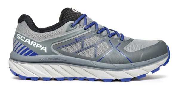 Scarpa Spin Infinity GTX Trailrunning Shoes - Mens, Gray/Deep Blue, 42.5, 33074/201-GryDblu-42.5