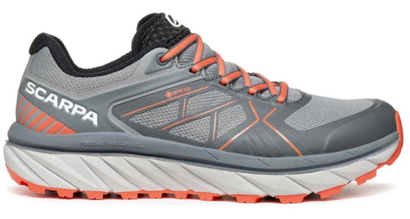 Scarpa Spin Infinity GTX Trailrunning Shoes - Women, Gray/Coral Red, 39.5, 33074/202-GryCred-39.5