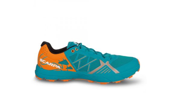 Scarpa Spin Trail Running Shoes - Men's, Sea/Bright Orange, Medium, 46.5, 33060/350-SeaBorg-46.5