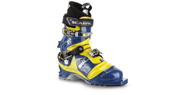 Scarpa T2 Eco Telemark Boots - Men's, True Blue/Acid Green, 32, 12211/501.3-TblAgrn-32.0