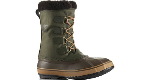 Sorel 1964 Pac Nylon Winter Boot - Men's-Surplus Green/Elk-Medium-10.5