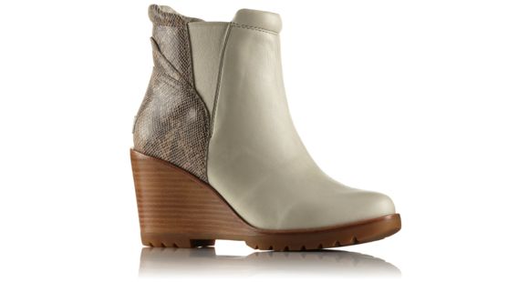 Sorel After Hours Chelsea Leather and Suede Casual Boot, Women's, Sea Salt/Fawn, 7 US, 1787951125-7