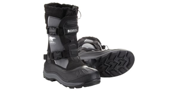 Sorel Alpha Trac Buckle Winter Boot - Men's-Black-11 US