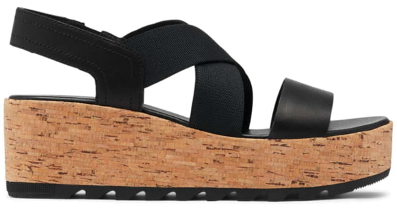 Sorel Cameron Flatform Slingback Sandals - Women's, Black, 10 US, 1936861-010-10