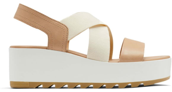 Sorel Cameron Flatform Slingback Sandals - Women's, Honest Beige/Chalk, 9 US, 1999131-246-9