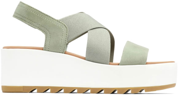 Sorel Cameron Flatform Slingback Sandals - Women's, Safari/Sea Salt, 8.5 US, 1999121-348-8.5