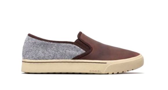Sorel Campsneak Slip On Sneaker - Women's, Felt-Cattail, 8, 1821401908-8
