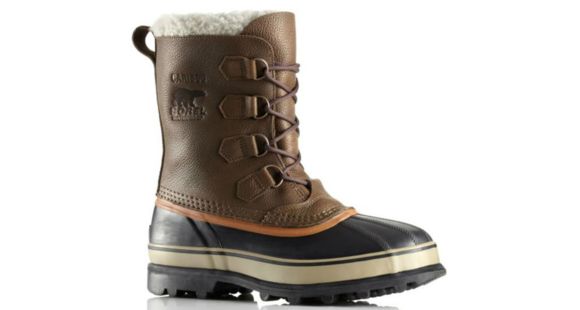 Sorel Caribou Wool Winter Boot - Men's-Olive Brown/Ginger-Medium-9.5 US