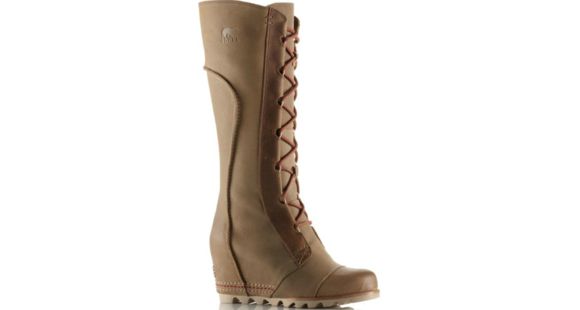 Sorel Cate The Great Wedge Casual Boot - Women's -Crouton/Sanguine-Medium-8.5