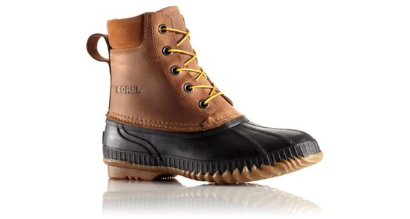 Sorel Cheyanne Lace Full Grain Winter Boot - Men's-Chipmunk/Black-Medium-8