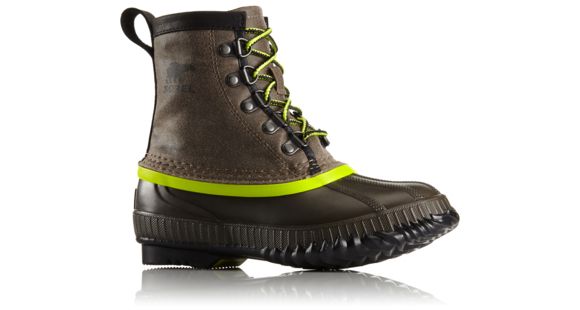 Sorel Cheyanne Short Casual Boot, Youth, Major/Acid Green, 4 US, 1796061245-4