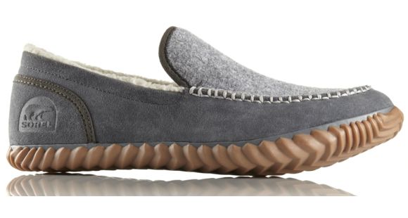Sorel Dude Moc Felt Slipper - Men's-City Grey-Medium-12