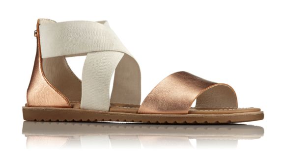 Sorel Ella Leather Sandal, Women's, Natural, 9.5 US, 1787561120-9.5