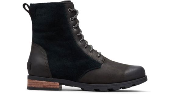 Sorel Emelie Short Lace Boots - Women's, Black, 8.5, 1869831010-8.5