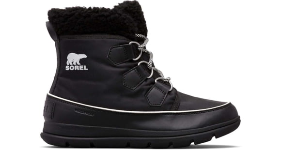 Sorel Explorer Carnival Boot - Womens, Black/Sea Salt, 7 US, 1808051010-7
