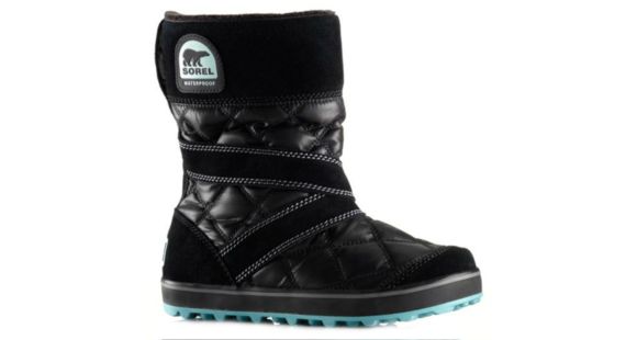 Sorel Glacy Slip On Winter Boot - Women's-Black-Medium-7.5 US