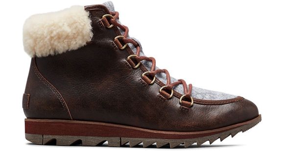 Sorel Harlow Lace Cozy - Women's, Felt Burro, 6, 1876401282-6