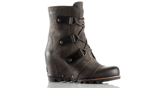 Sorel Joan Of Arctic Wedge Mid Casual Boot - Women's-Grill/Black-Medium-10 US
