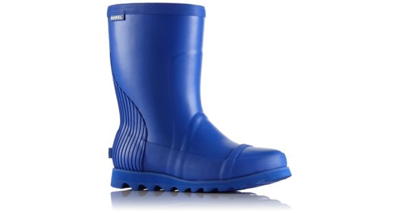 Sorel Joan Rain Short Rubber Boot, Women's, Blue Macaw/Hot Coral, 12 US, 1717601409-12