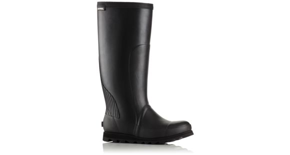 Sorel Joan Rain Tall Rubber Boot, Women's, Black/Sea Salt, 9.5 US, 1757551010-9.5
