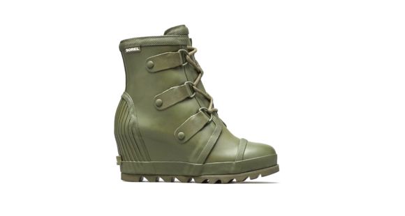 Sorel Joan Rain Wedge Rubber Boot, Women's, Nori/Zest, 5 US, 1717591383-5