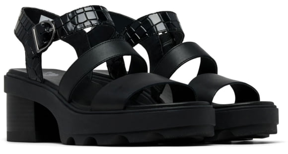 Sorel Joanie Heel Ankle Strap Sandals - Women's, 010, 10.5, 2069761-010-10.5