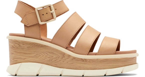 Sorel Joanie III Ankle Strap Sandals - Women's, Honest Beige/Chalk, 9 US, 1999391-247-9