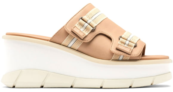 Sorel Joanie III Slide Sandals - Women's, Honest Beige/Chalk, 8.5 US, 2030431-246-8.5