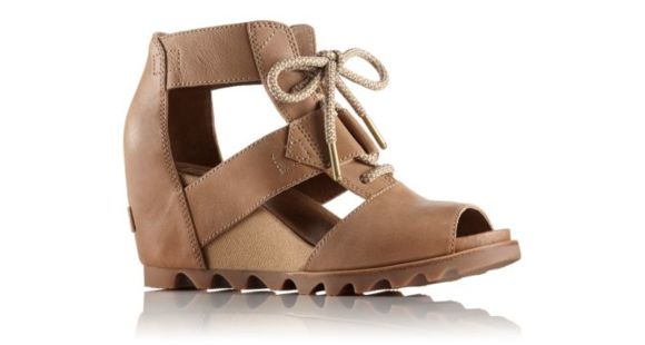 Sorel Joanie Lace Wedge Sandal - Women's-Sahara/Fawn-Medium-8