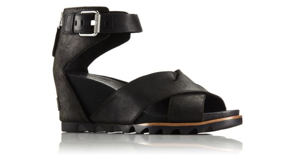 Sorel Joanie Sandal II Leather, Women's, Black, 9.5 US, 1787341010-9.5