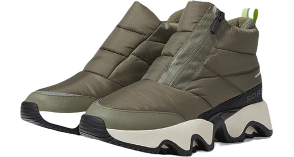 Sorel Kinetic Impact Puffy Zip WP Boots - Women's, Stone Green/Black, 7US, 2058681397-7